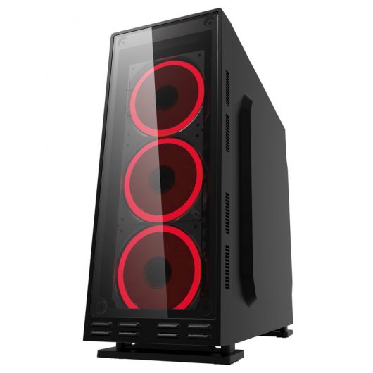 CoolBox Deep Flash Cristal Templado USB 3.0 RGB Negra