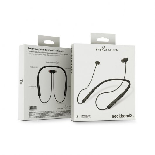 Energy Sistem Neckband 3 Auriculares Deportivos Negros