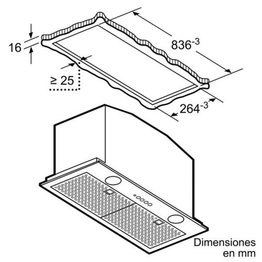Balay 3BF859XP Campana Integrable 86cm C Acero Inoxidable