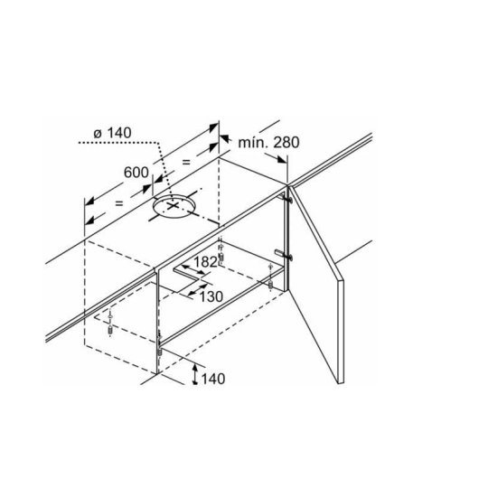 Campana extractora Balay 3BT263MX Canalizzato/Recircolo 60cm LED inox