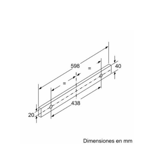 Campana extractora Balay 3BT263MX Canalizzato/Recircolo 60cm LED inox