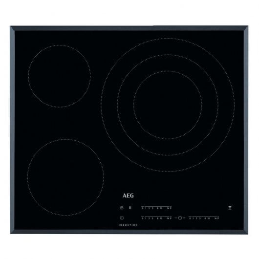 AEG IKB63405FB Placa de Inducción 3 Zonas Biselada Negra