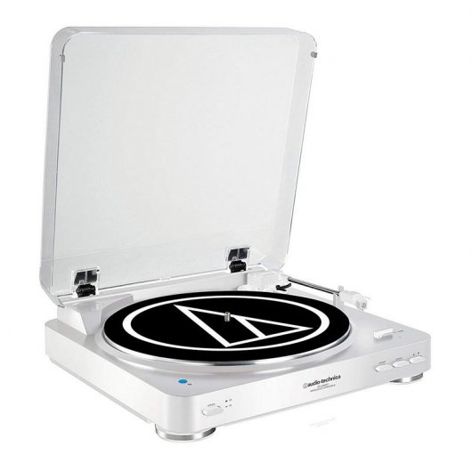 Audio-Technica AT-LP60BT Tocadiscos Inalámbrico Automático de Tracción por Correa Blanco