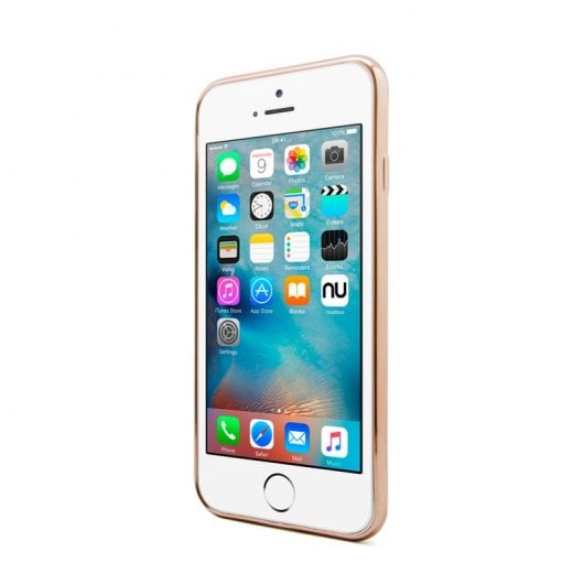 Nueboo Funda Gel TPU Borde Rosa Dorado para iPhone 6/6S