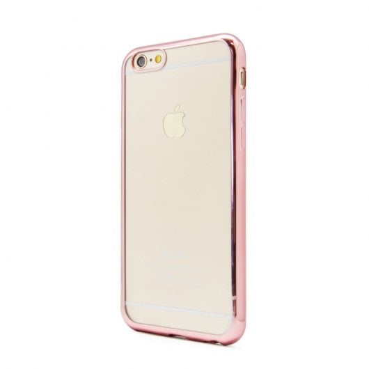 Nueboo Funda Gel TPU Borde Rosa Dorado para iPhone 6/6S