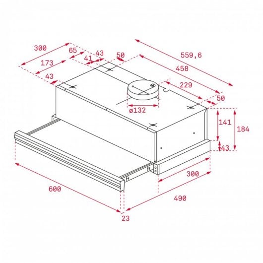 Teka CNL 6415 Campana Telescópica 60cm A Blanca