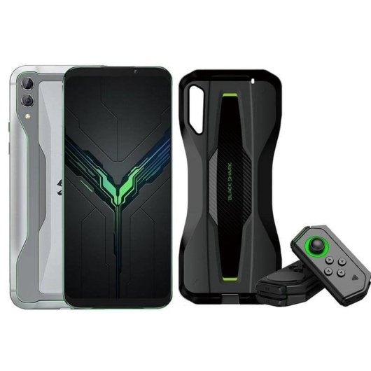 Smartphone gaming hautes performances Black Shark 2 4G 12 Go 256 Go Frozen Silver 6,39" Double SIM