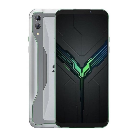 Smartphone gaming hautes performances Black Shark 2 4G 12 Go 256 Go Frozen Silver 6,39" Double SIM