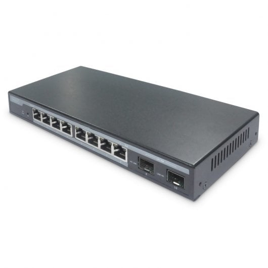 Digitus Conmutador Gigabit PoE de 8 Puertos Gestionado L2 + 2 SFP