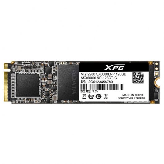 Adata XPG SX6000 Lite SSD M.2 128 Go PCIe NVMe
