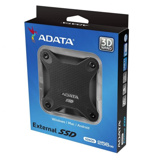 Adata SD600 SSD Externo 256GB USB-C Preto