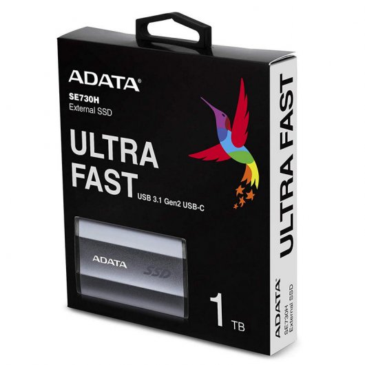Adata SE730H SSD Externo 1TB USB-C Titânio
