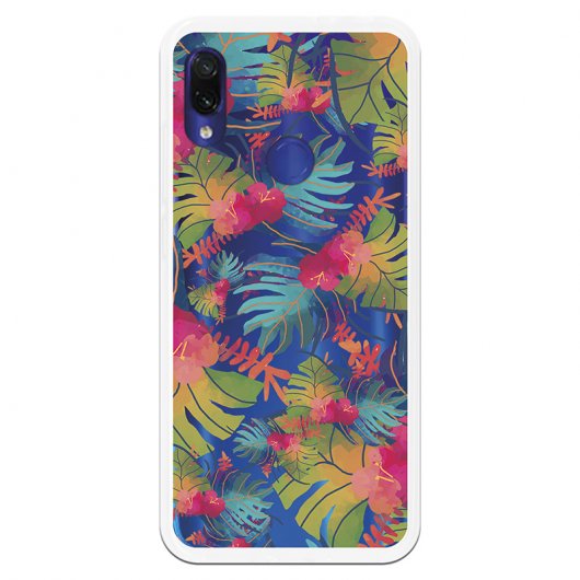 Be Unique Funda Gel Plantas y Hojas de Colores para Xiaomi Redmi Note 7/Note 7 Pro