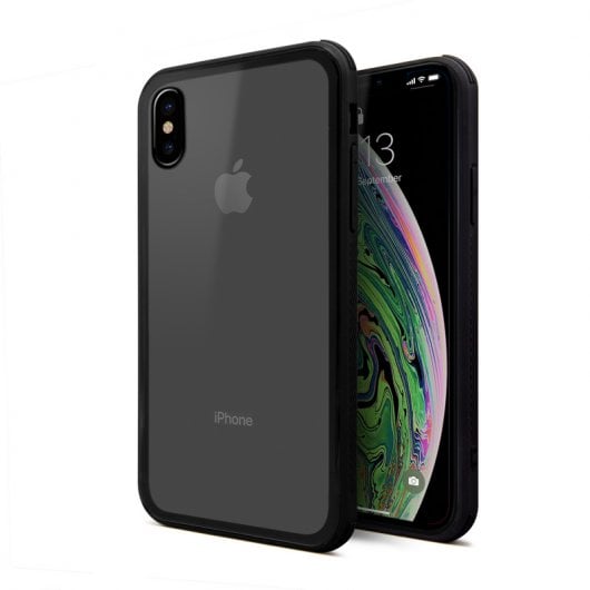 Unotec New Glass Funda Negra para iPhone XS MAX