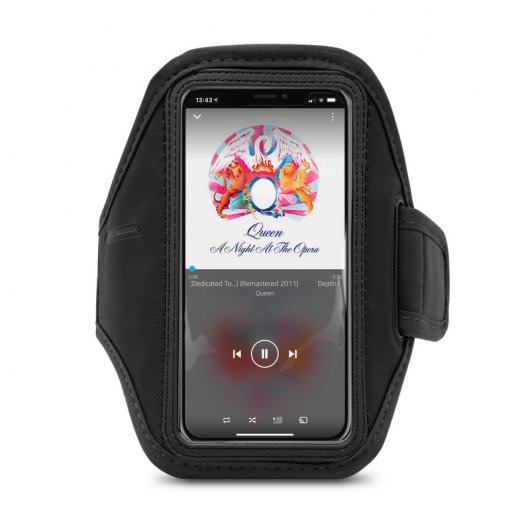 Unotec Brazalete Deportivo Negro para iPhone XR