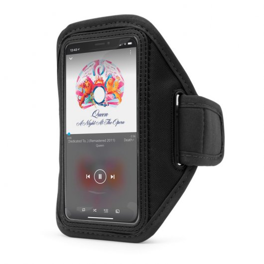 Unotec Brazalete Deportivo Negro para iPhone XR