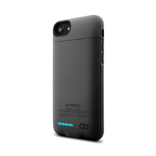 Unotec Power&Case Funda Batería Negra para iPhone 7/8/SE 2020