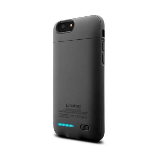 Unotec Power&Case Funda Batería Negra para iPhone 6/6S Plus