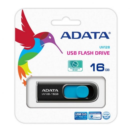 Adata DashDrive UV128 16GB USB 3.0 Negro/Azul