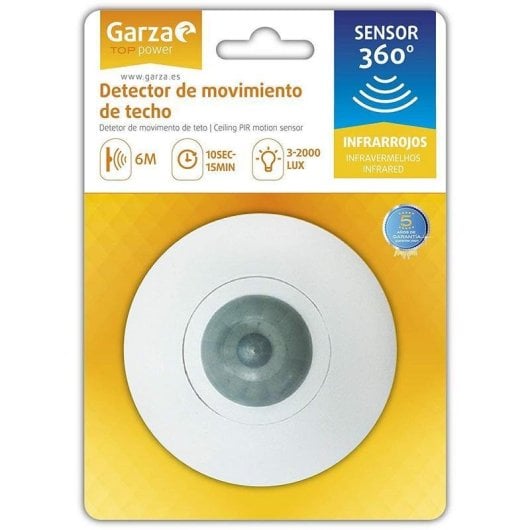 Garza 430039 Sensor de Movimiento de Techo 360º