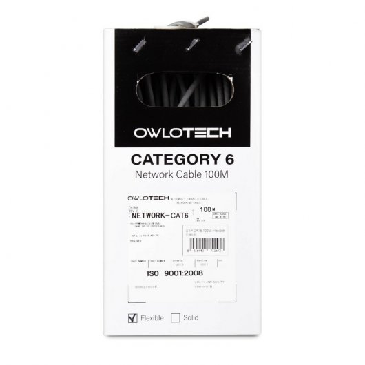 Owlotech Cabo UTP CAT6 100m Flexível