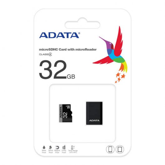 Adata microSDHC 32GB Clase 4 + Adaptador SD