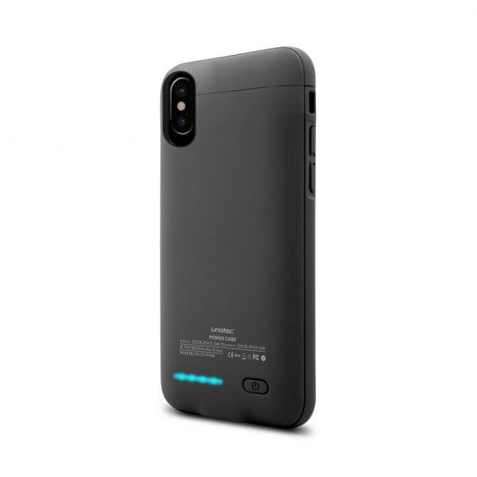 Unotec Power&Case Funda Negra con Batería para iPhone X/XS