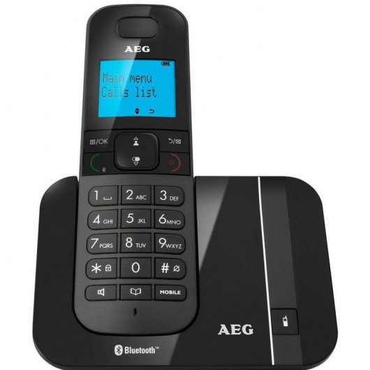 AEG Voxtel D550BT Teléfono Inalámbrico Negro
