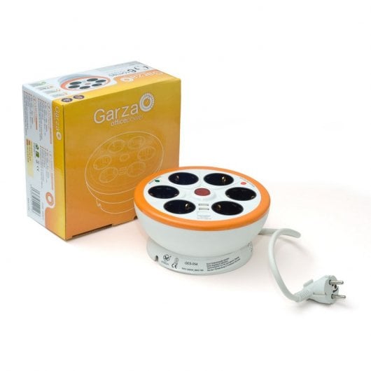 Garza Office Power Regleta Redonda 6 Tomas + USB