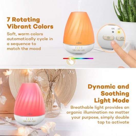 Anjou AJ-ADA003 Humidificador Ultra-sónico y Humidificador Branco