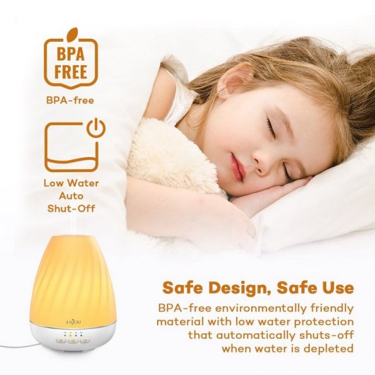 Anjou AJ-ADA003 Humidificador Ultra-sónico y Humidificador Branco