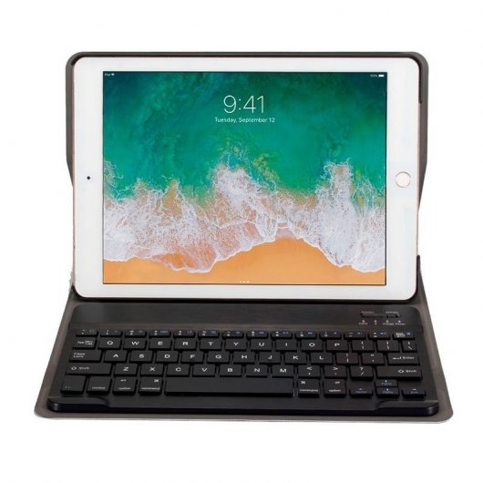 Cool Funda Negra con Teclado Bluetooth para iPad Air/Air 2/Pro 9.7/iPad 2017/IPad 2018