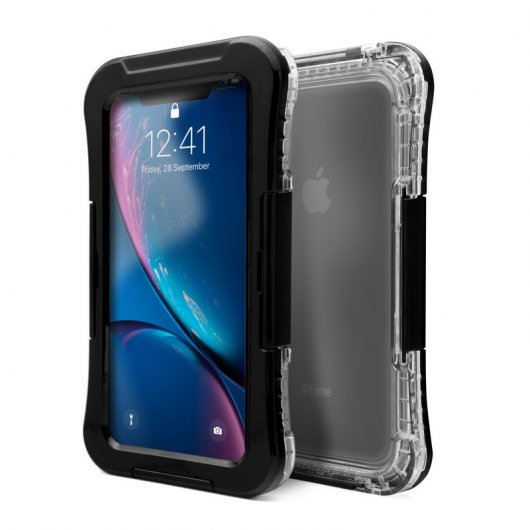 Unotec Funda Waterproof Negra para iPhone XR