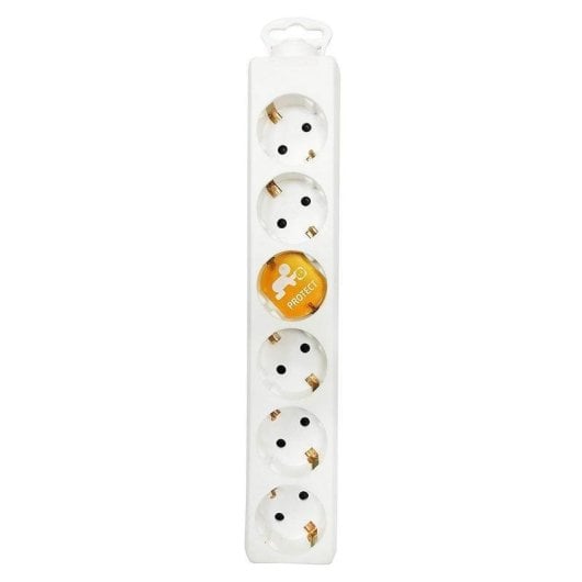 Régua de tomadas Garza Home Power 6 Tomadas Proteção Infantil Sem Cabo Branco