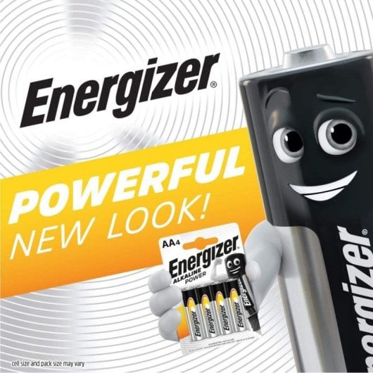 Energizer Alkaline Power Pilhas AA LR6 6 Unidades