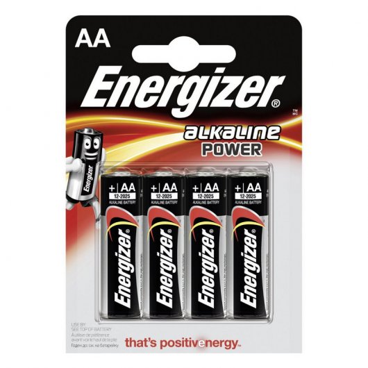 Energizer Alkaline Power Pilas AA LR6 4 Unidades