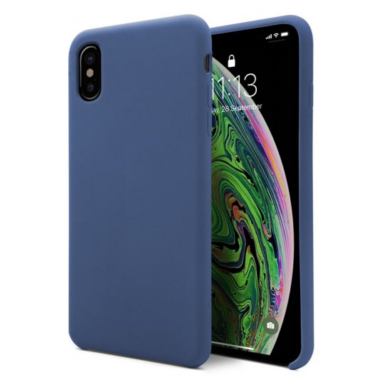 Unotec Funda Soft Azul para iPhone XS Max