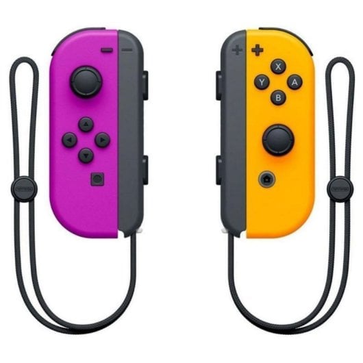 Manette Nintendo Joy-Con Violet Néon/Orange Néon Bluetooth HD Rumble NFC Switch
