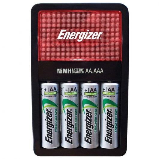 Energizer Maxi Charger Pack Carregador + 4 Pilhas Recarregáveis 200 mAh AA