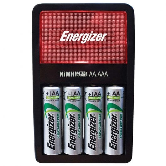 Energizer Maxi Charger Pack Caricatore + 4 batterie ricaricabili 200 mAh AA