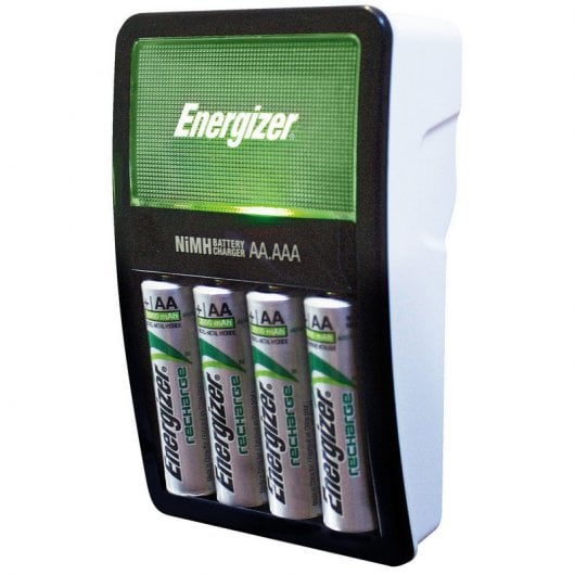 Energizer Maxi Charger Pack Carregador + 4 Pilhas Recarregáveis 200 mAh AA