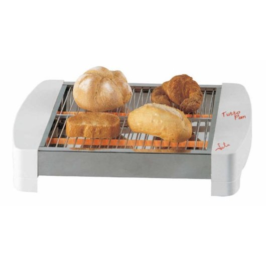Grille-pain horizontal Jata TT587 1 fente longue 400 W Acier inoxydable et blanc