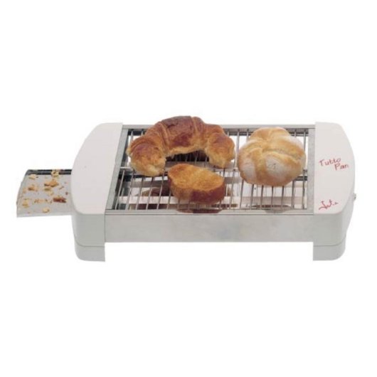Grille-pain horizontal Jata TT587 1 fente longue 400 W Acier inoxydable et blanc