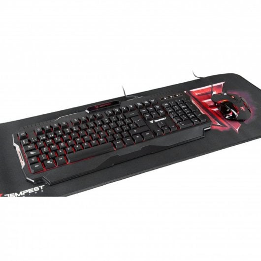 Tempest Apocalypse Combo Gaming Teclado + Ratón + Auriculares + Alfombrilla