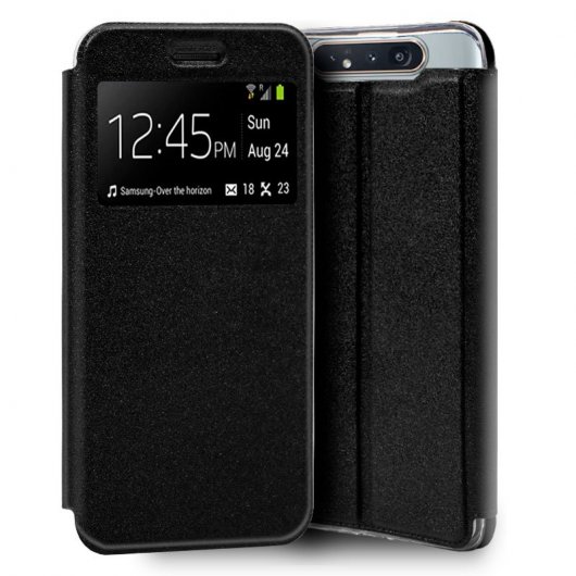 Cool Funda Flip Cover Negra para Samsung Galaxy A80
