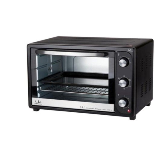 Mini Forno Jata HN945 Limpeza Manual 45L 2000W 4 Funções Preto Prata