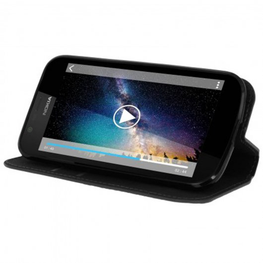 Avizar Funda Libro Negra para Nokia 1