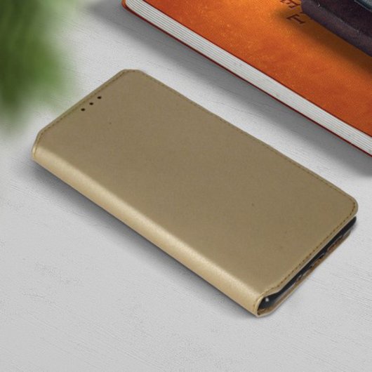 Avizar Funda Libro Oro para Nokia 7 Plus