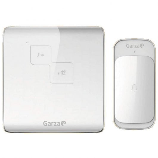 Garza Smarthome Campainha Sem Fios Exterior Quadrada Branco