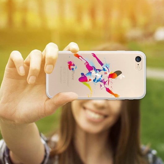 WoowCase Funda de Silicona Estampado de Fútbol para iPhone 8